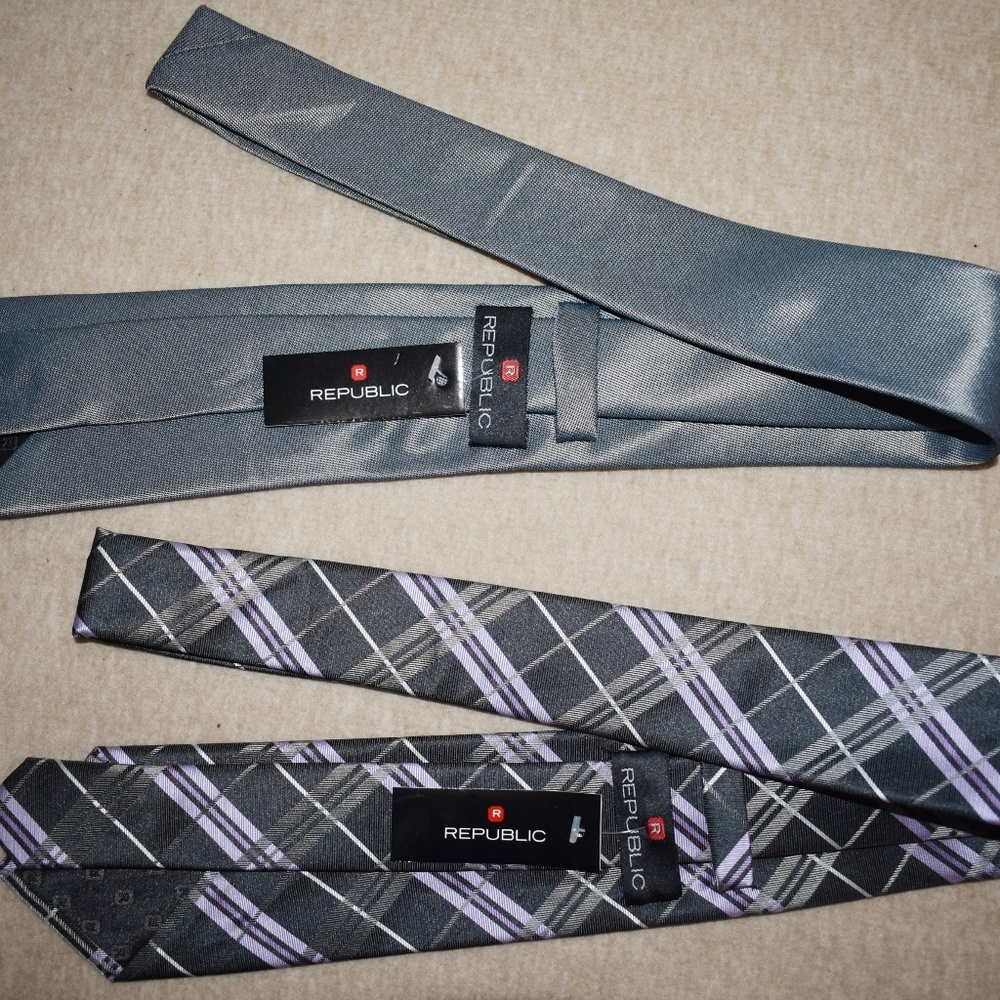 ♥️Bundle&Save♥️ 2-pk Republic Patterned Woven Ties